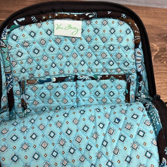 Vera Bradley Java Blue Backpack Purse GUC - Picture 2 of 3